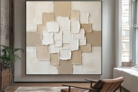 Organic Modern Texture Canvas Art #MRA 091